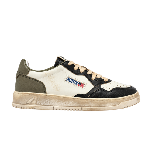 Autry Super Vintage Low | Bianco / Nero / Oliva | SV46