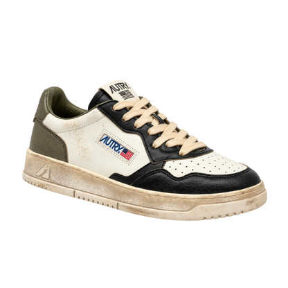 Autry Super Vintage Low | Bianco / Nero / Oliva | SV46