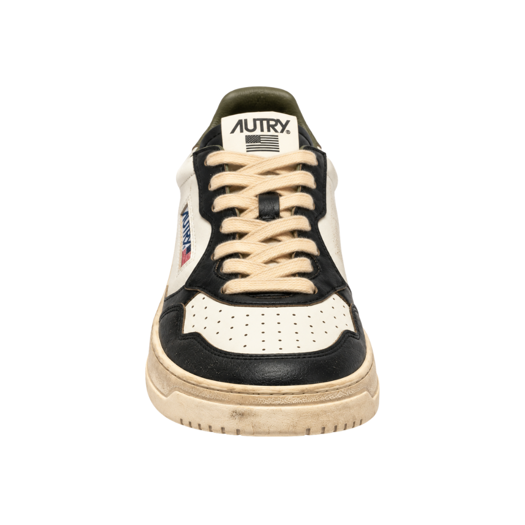 Autry Super Vintage Low | Bianco / Nero / Oliva | SV46