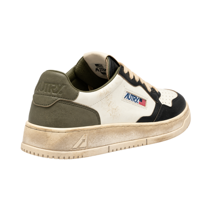 Autry Super Vintage Low | Bianco / Nero / Oliva | SV46